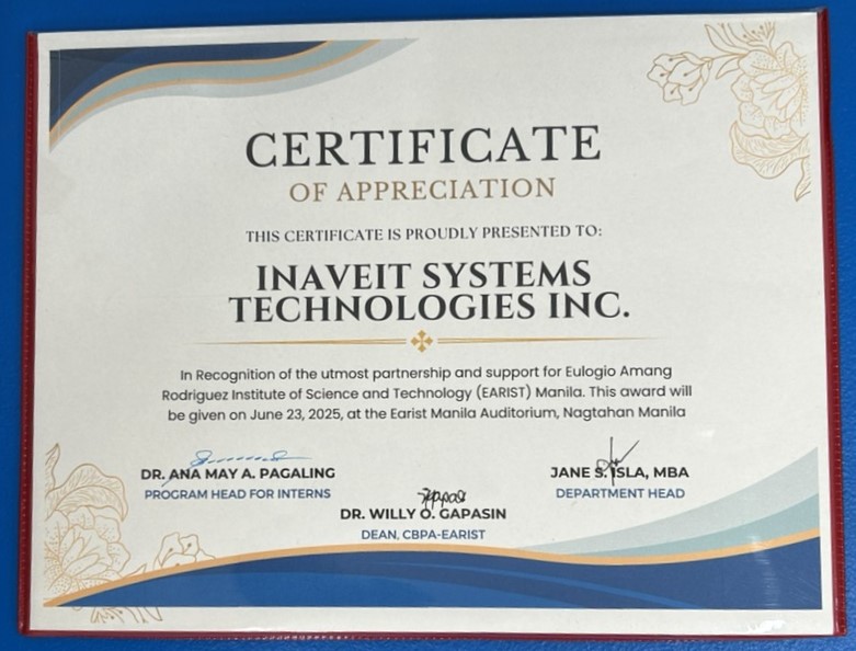 Award recognition